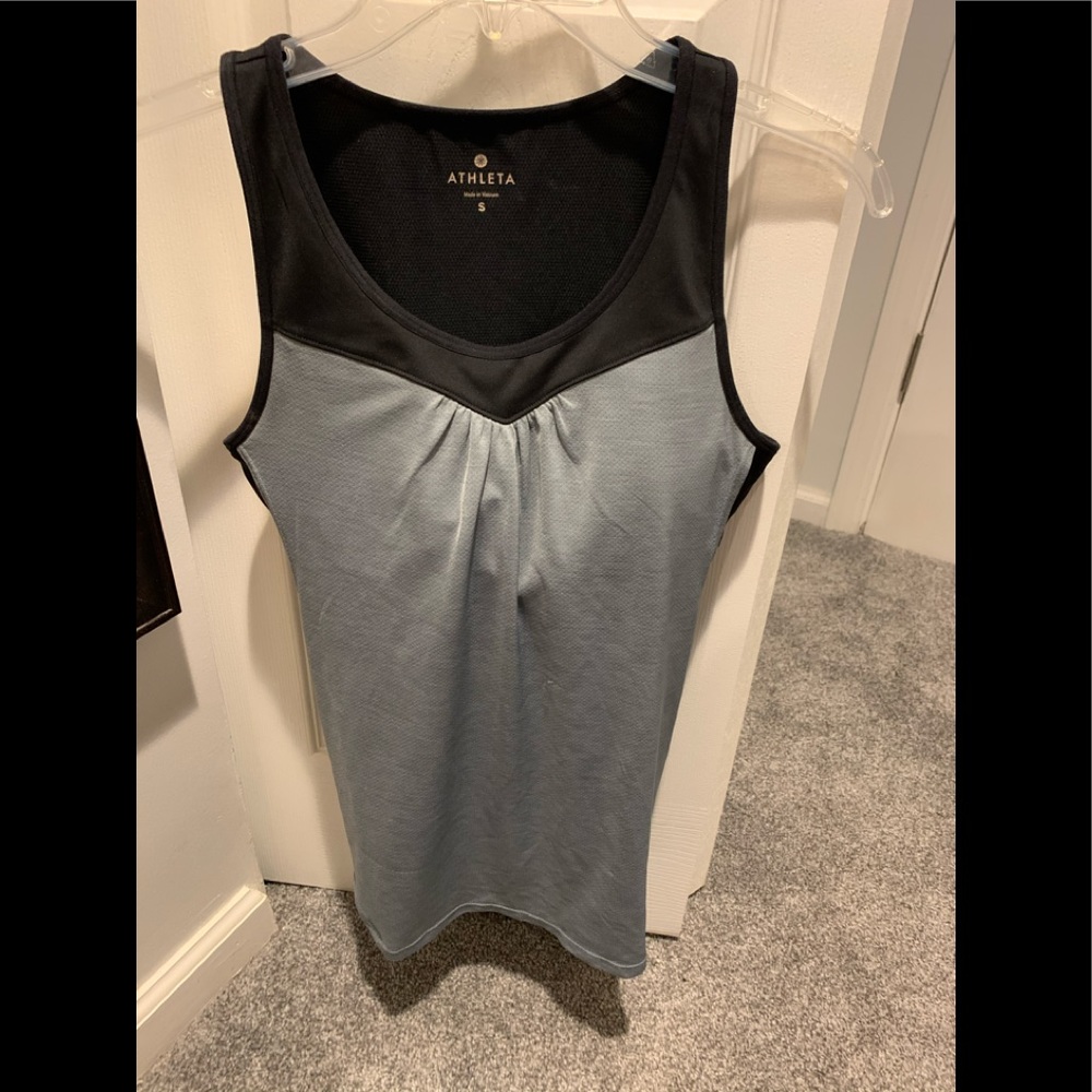 ATHLETA Mesh Supercharged Tank in Grey Black - Picture 4 of 6